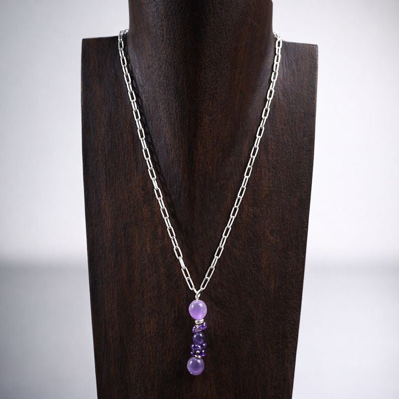 Amethyst Silver Aura