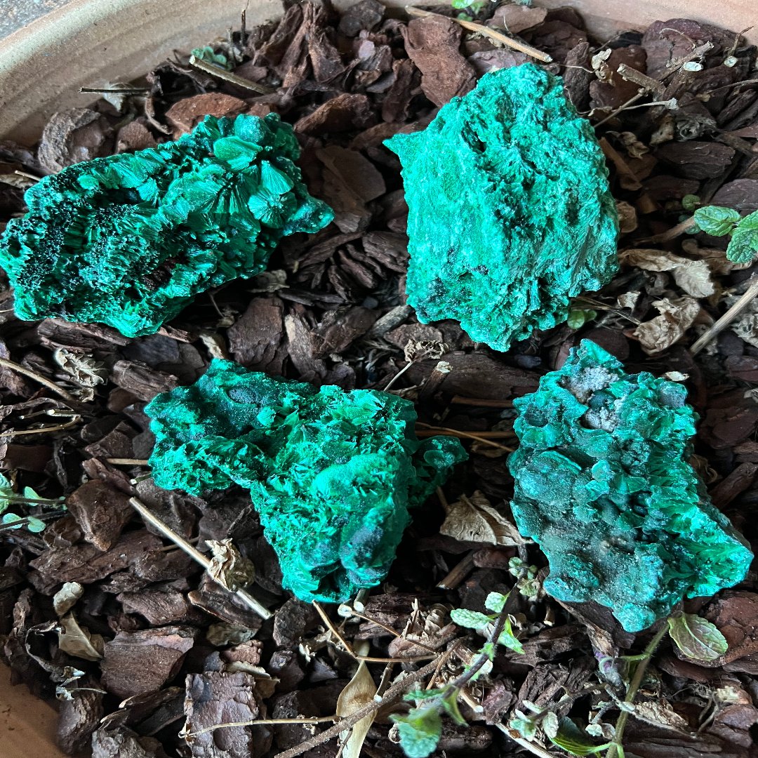 Velvety Fibrous Malachite