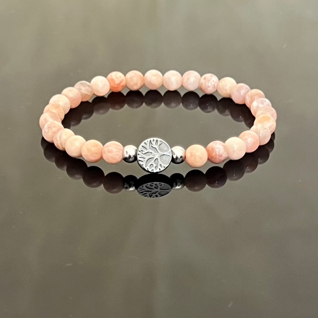 Bracciale "Albero della Vita" en Ematite e Pietra del Sole