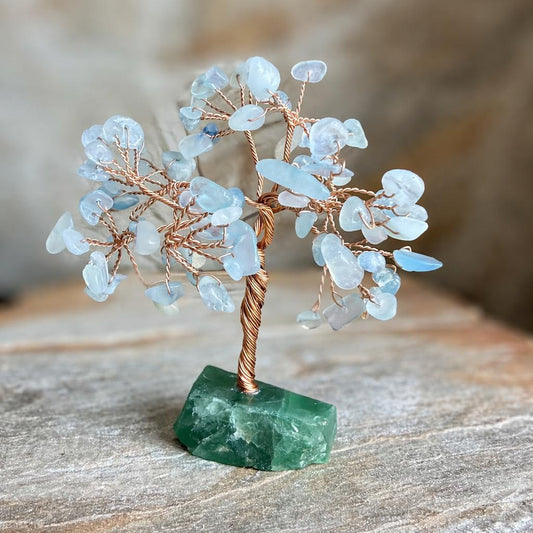 Albero della Felicità – Acqua Marina & fluorite