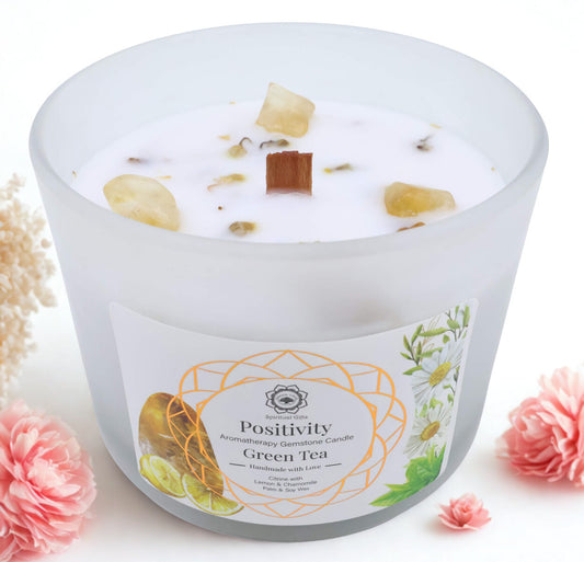 Candela Green Tree 'Positività' Citrino + Tè Verde 256g