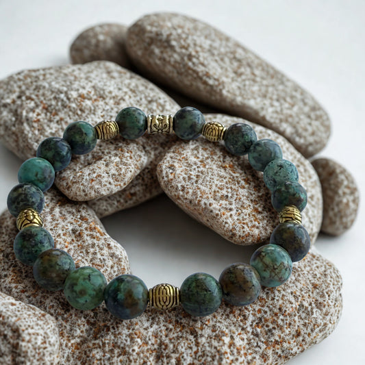 Bracciale in Turchese Africano